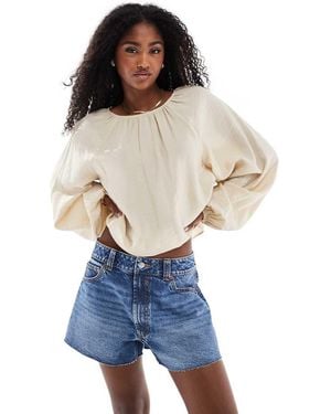 ASOS Denim Relaxed Short - Blue