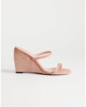 TOPSHOP Abi Strappy Wedge High Heel - Pink