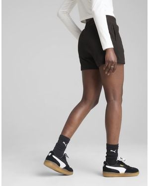 PUMA Wardrobe Essentials 4" Shorts Pointelle - Black