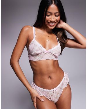 Wild Lovers Noemie - soutien-gorge à carreaux - rose