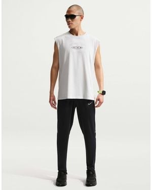 Nike Dri-fit Knit Running Trousers - White