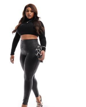 Spanx Plus Faux Leather High Waist Sculpting leggings - Black