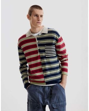 Desigual Striped Jumper - Red