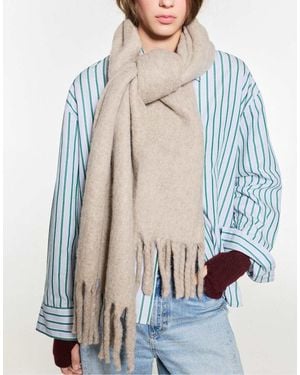 Pull&Bear Mohair-Look Scarf - Blue