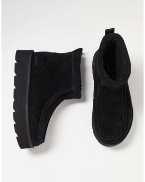 Clarks Botas Negras De Ante Con Forro Meare Rooey De - Negro