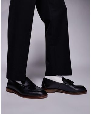 Walk London – putney – leder-loafer - Schwarz