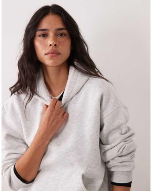 Gina Tricot Co-ord Relaxed Fit Hoodie - Natural