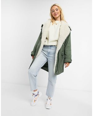 ASOS Waterfall Parka With Borg Lining - Grey
