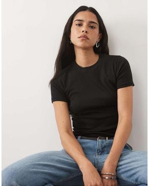 Mango Teen Baby Tee - Black