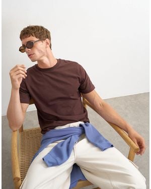 TOPMAN Classic Fit T-shirt - Brown