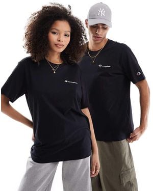 Champion Unisex Left Chest Logo T-shirt - Blue