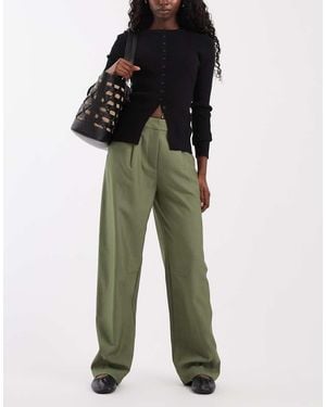 ASOS Tailored Arch Barrel Trousers - Green
