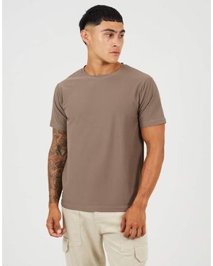 Brave Soul Classic Crew Neck T-Shirt - Grey