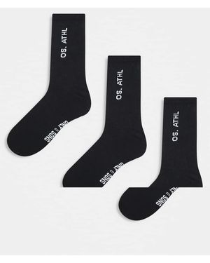 Only & Sons 3 Pack Socks - Black