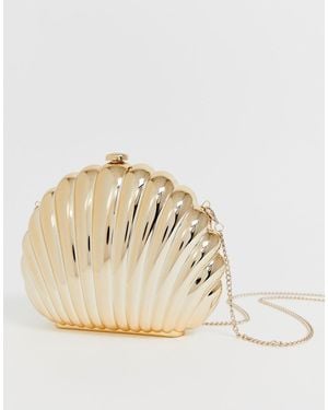 Monki Crossbodytas Met Schelpdesign In Goud - Metallic