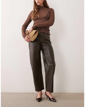 Mango Pantaloni Barrel - Neutro