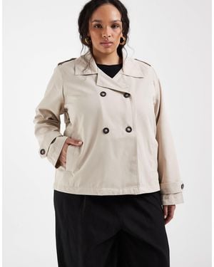 ONLY Short Trench Coat - Natural