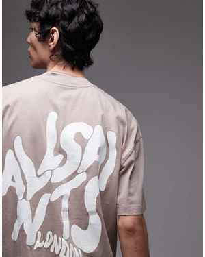 AllSaints T-Shirt Met Orlando-Print Op De Achterkant - Meerkleurig