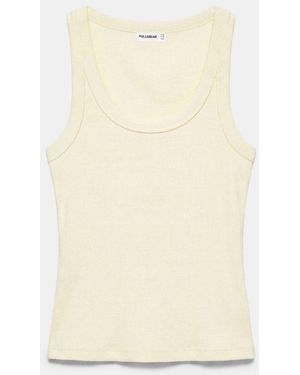 Pull&Bear Basic Tank Top - Natural