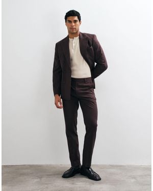 ASOS Slim Suit Trouser - Brown