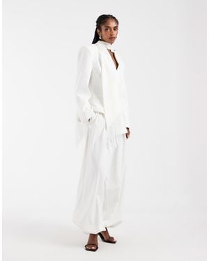 ASOS – elegante ballonhose - Weiß