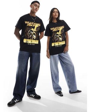 PRNT X Wu-Tang Clan Swarm Relaxed Fit T-Shirt - Blue