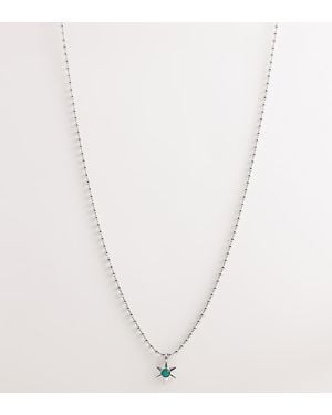 ASOS Moodstone Star Pendant Necklace - White