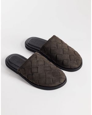 ASOS Woven Mule Sandals - Brown