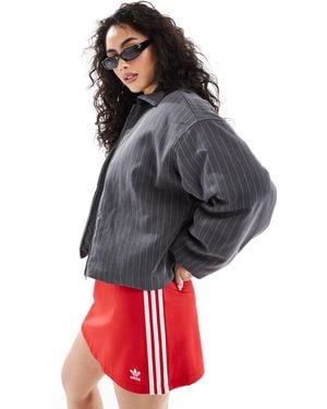 Monki Lightly Padded Bomber Jacket - Grey