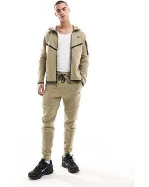 Nike Tech Fleece Cuffed Sweatpants - Natural