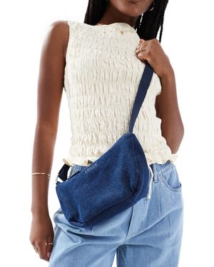 Levi's Denim Crossbody Bag With Logo - Blue