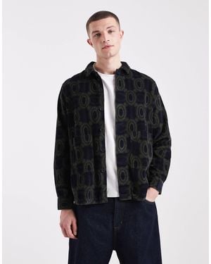 Farah – stanley – langärmliges cordhemd - Blau