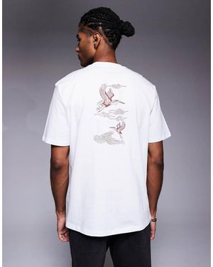 River Island Japanese Printed T-shirt - White