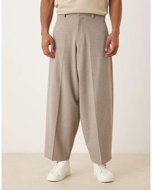 ASOS Extreme Tapered Suit Trouser - Natural