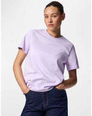 Pieces T-Shirt - Paars