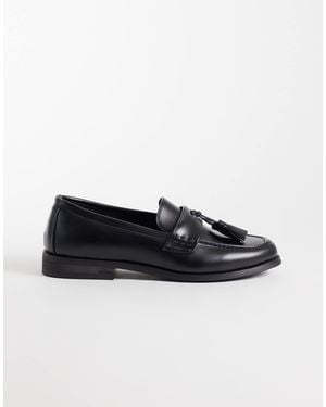 SEQWL Hero Tassle Loafers - Black