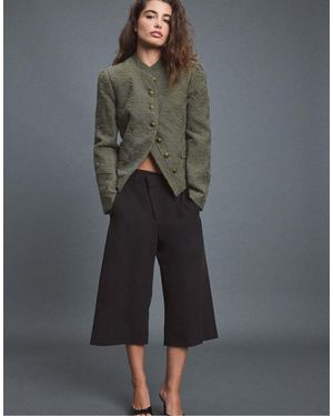 Stradivarius Jacquard Blazer - Grey
