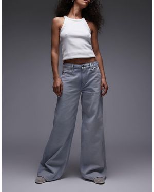 Wrangler Lightweight Wide Leg Jeans - Gray