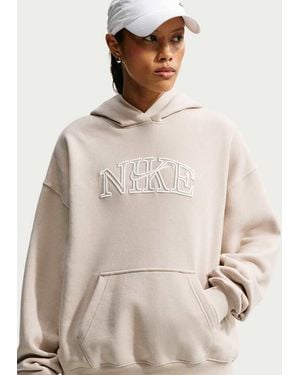 Nike Studio Fleece Sudadera Con Capucha Extragrande Con Logo En - Neutro