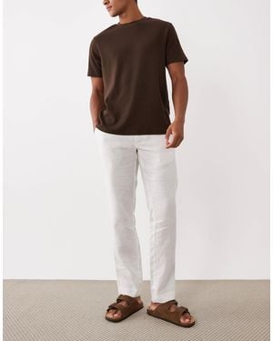 Mango Linen Trouser - White