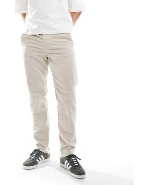 Only & Sons Tapered Cord Trouser - White
