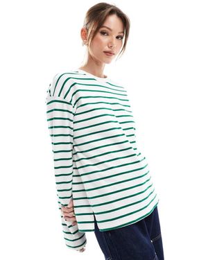 Pimkie Crew Neck Long Sleeve T-shirt - Blue
