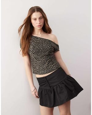 Motel Jaridah Giraffe Print Top - Multicolour