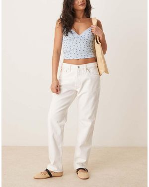 Abercrombie & Fitch Straight Leg Jean - Natural