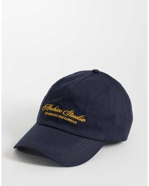 ASOS Baseball Cap With Logo Graphic - Blue