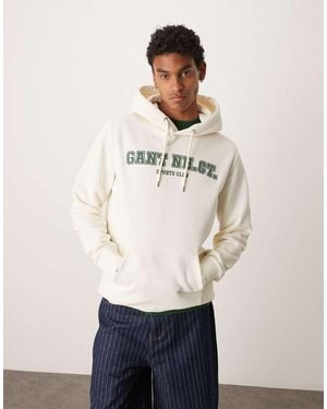 GANT Hoodie Met Logo - Wit