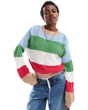 Glamorous Chunky Boxy Fit Knitted Jumper - Green