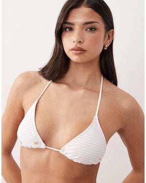Candypants Triangle Bikini Top - Natural