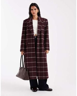 ASOS Longline Formal Coat - Purple