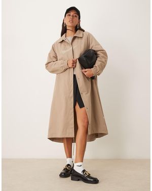 Nike Msc Twill Trench Jacket - Natural